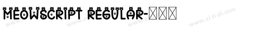 MeowScript Regular字体转换